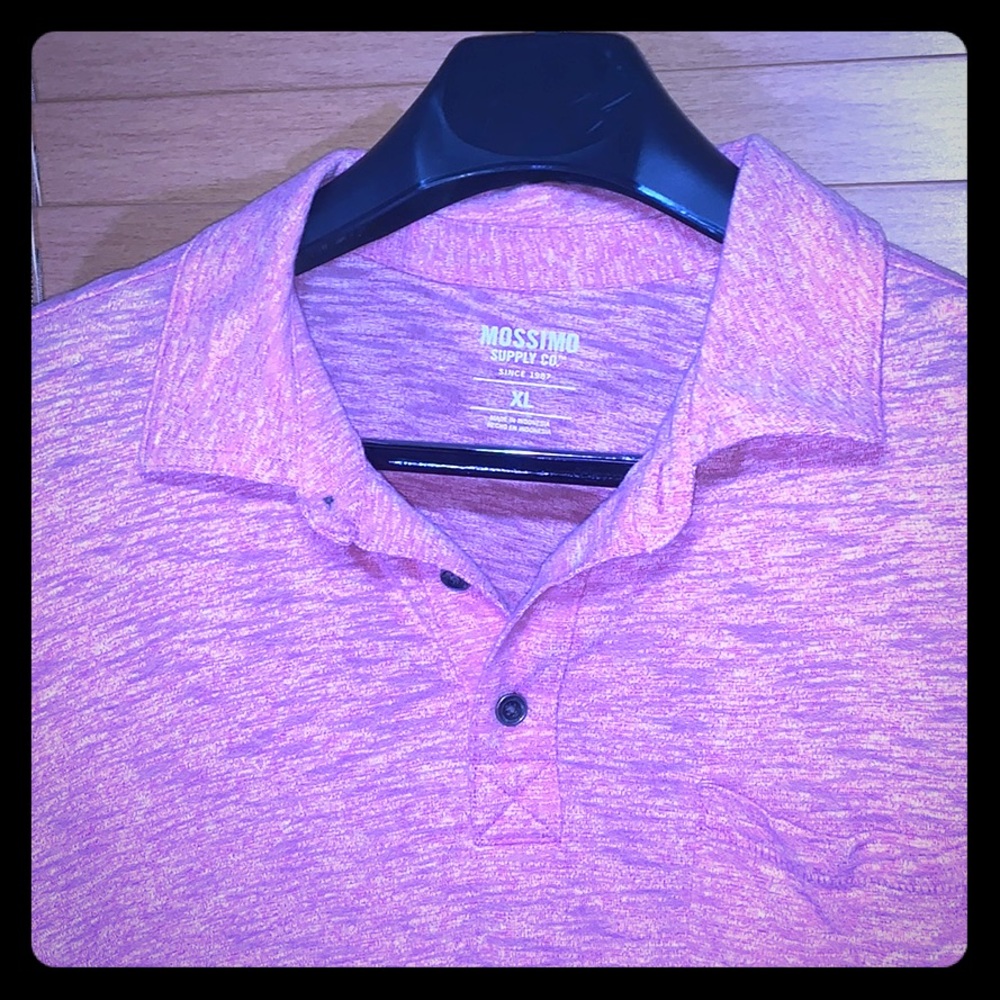 Pink men's polo shirt